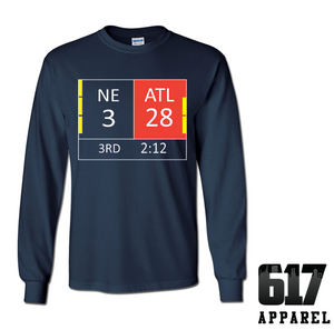 New England LI Score 28-3 Long Sleeve T-Shirt
