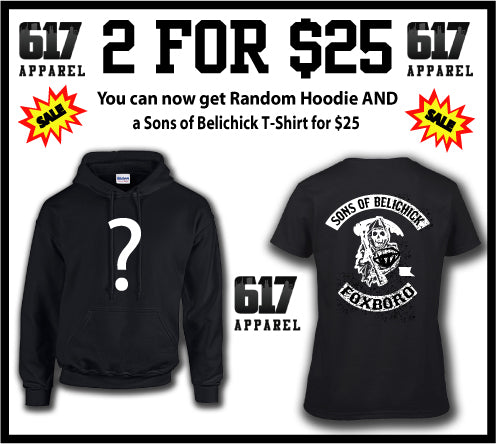 Sons of Belichick PLUS one Mystery Hoodie for $25 Unisex New England Football