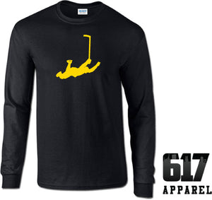 Flying ORR #4 Boston Hockey Long Sleeve T-Shirt