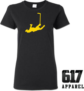 Flying ORR #4 Boston Hockey Ladies T-Shirt