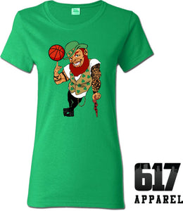 Lucky the Thug Boston Basketball Ladies T-Shirt