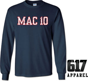 MAC 10 Jones New England Football Long Sleeve T-Shirt