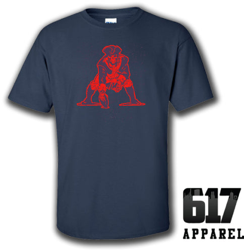 Pat the Skeleton Navy with Red Unisex T-Shirt