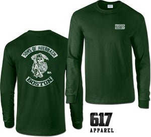 Sons of Auerbach Long Sleeve Boston Basketball T-Shirt