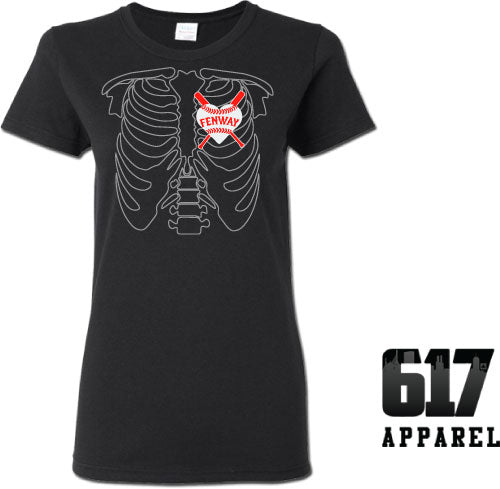 X-RAY Boston Baseball Ladies T-Shirt