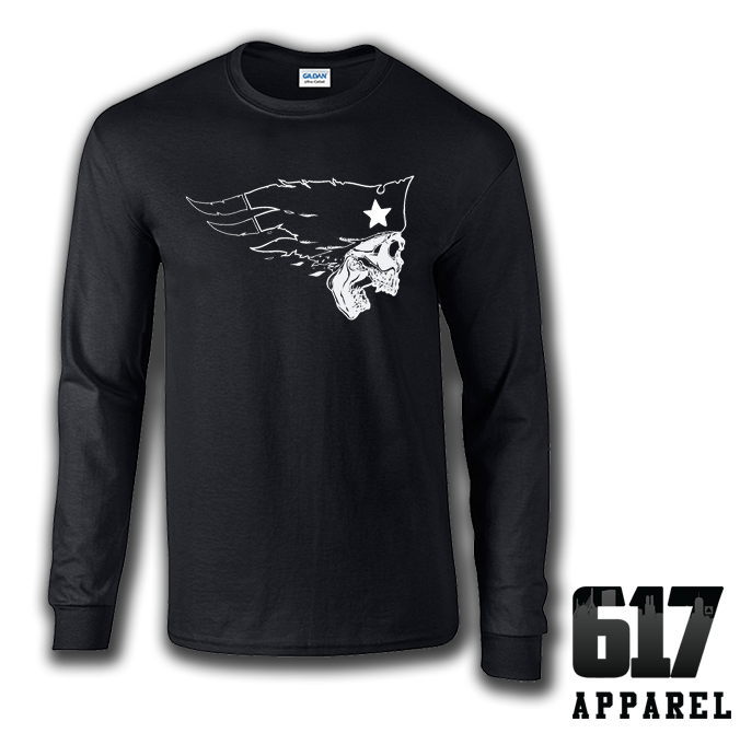 New England Flying Skull Long Sleeve T-Shirt