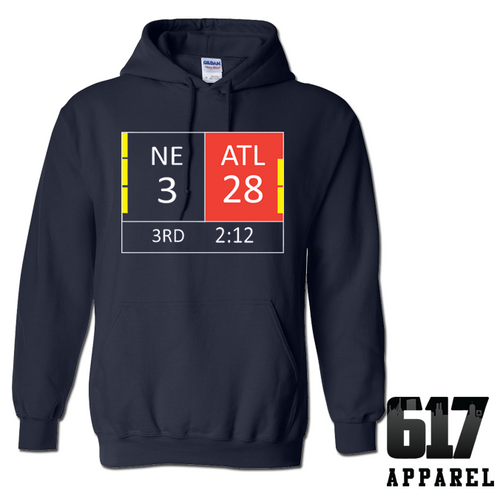 New England LI Score 28-3 Hoodie